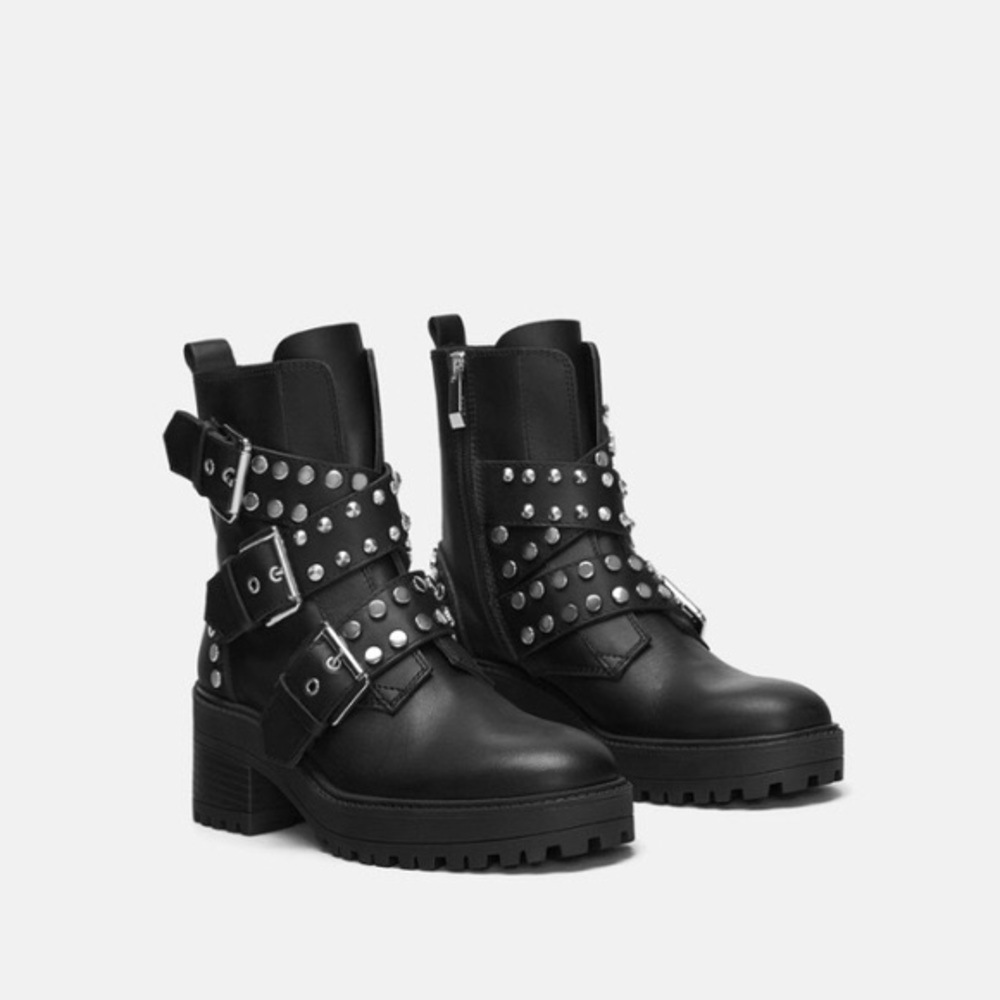 Zara chunky black boot